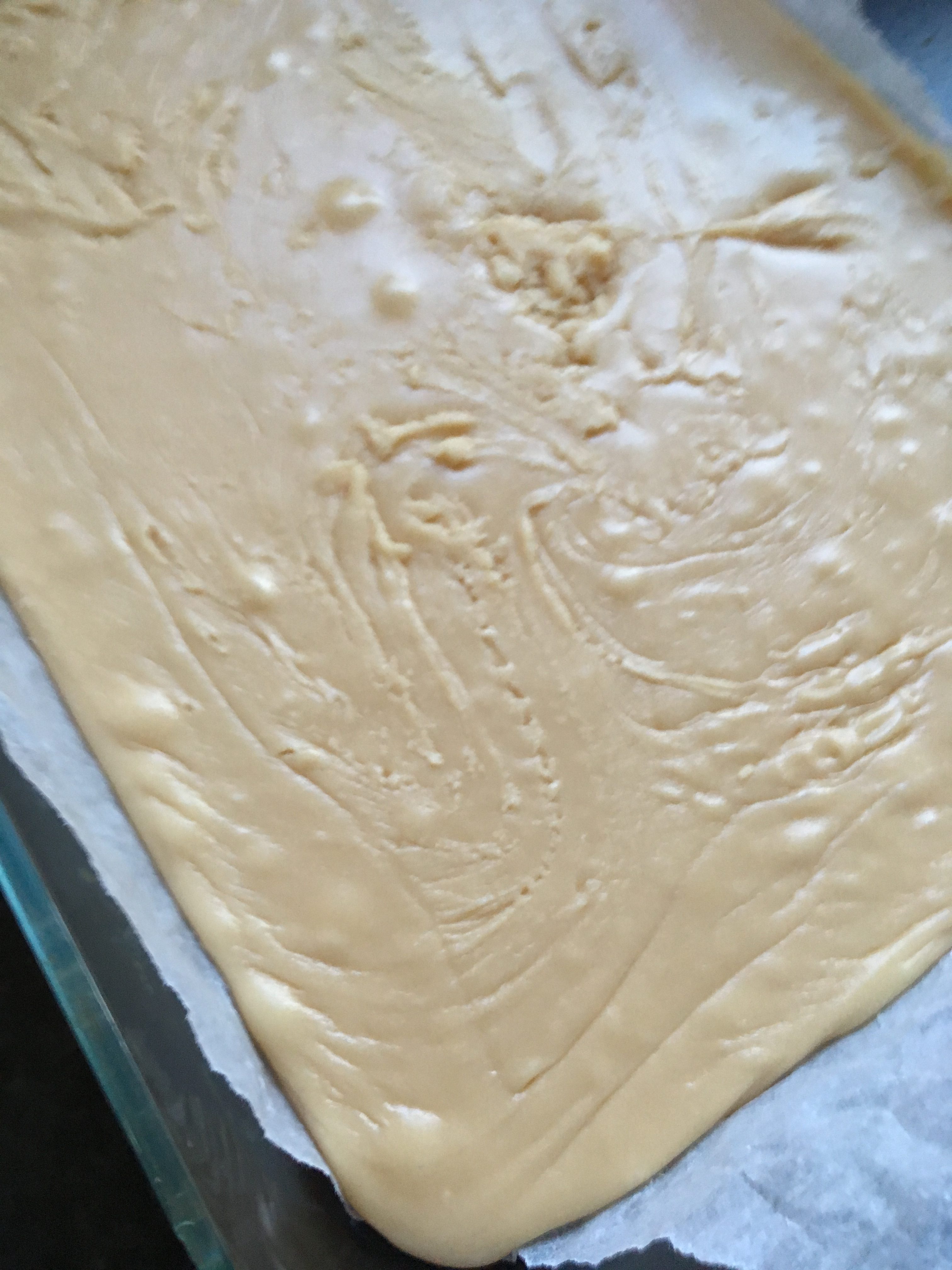 A tray of Scottish Tablet.