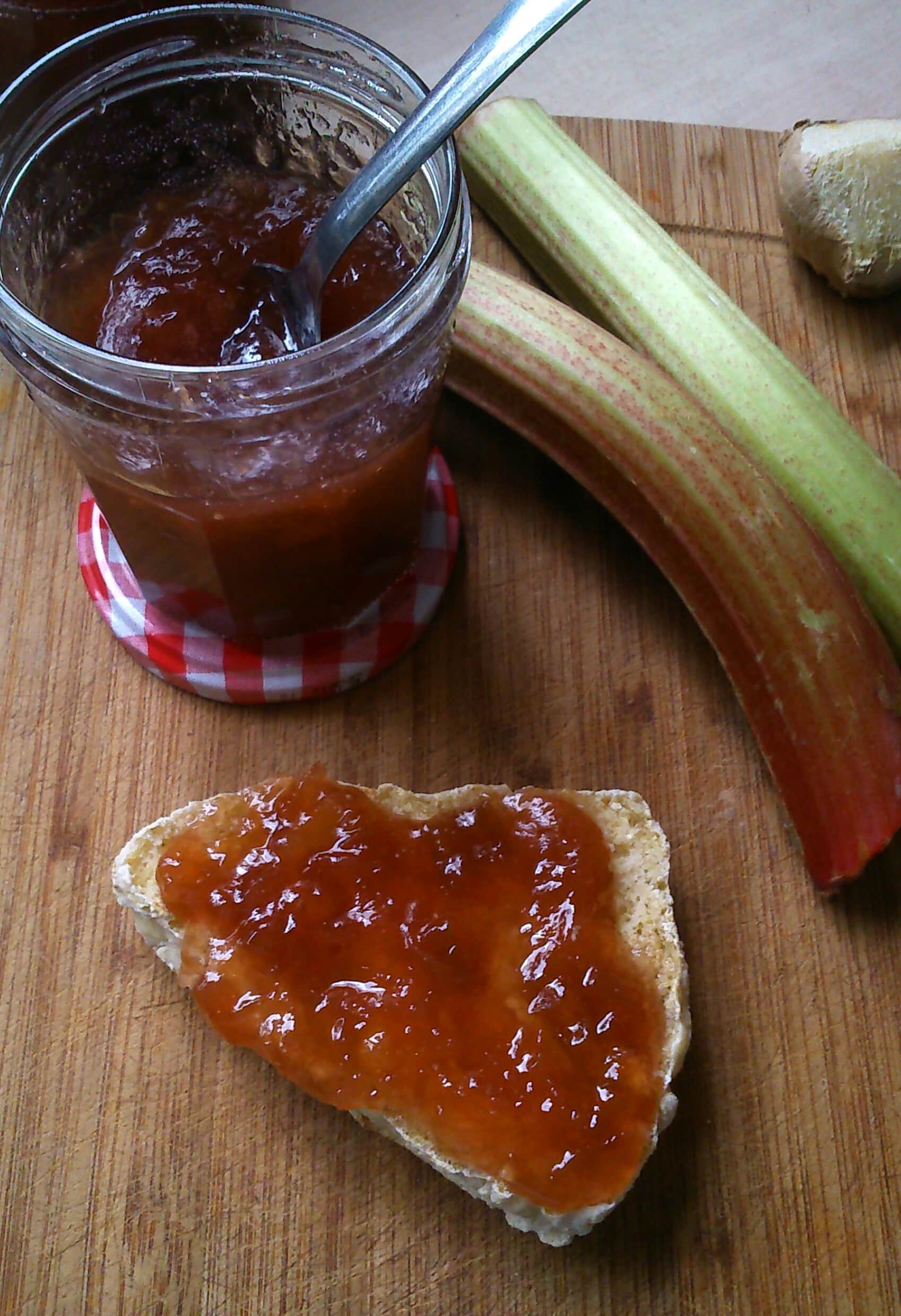 Rhubarb and Ginger Jam