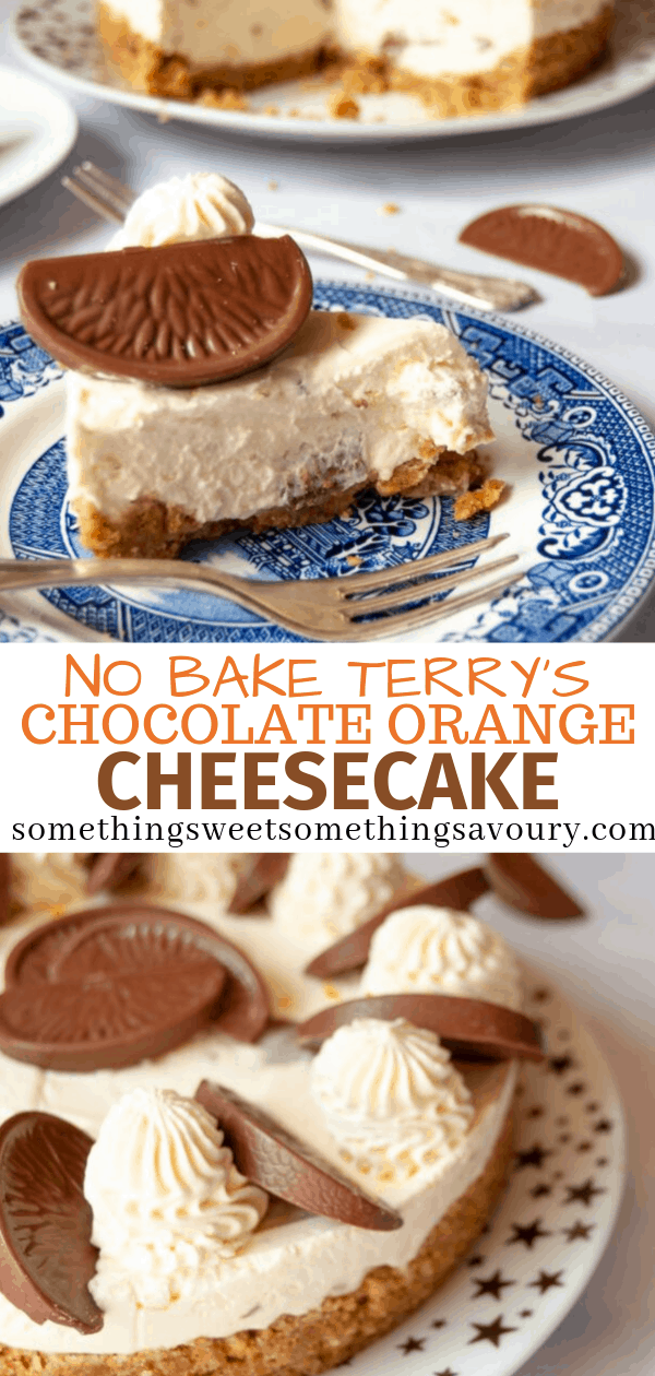 No bake Terry's chocolate orange cheesecake