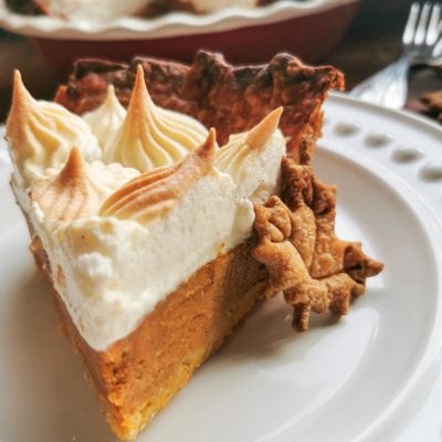 Spiced Rum Pumpkin Pie