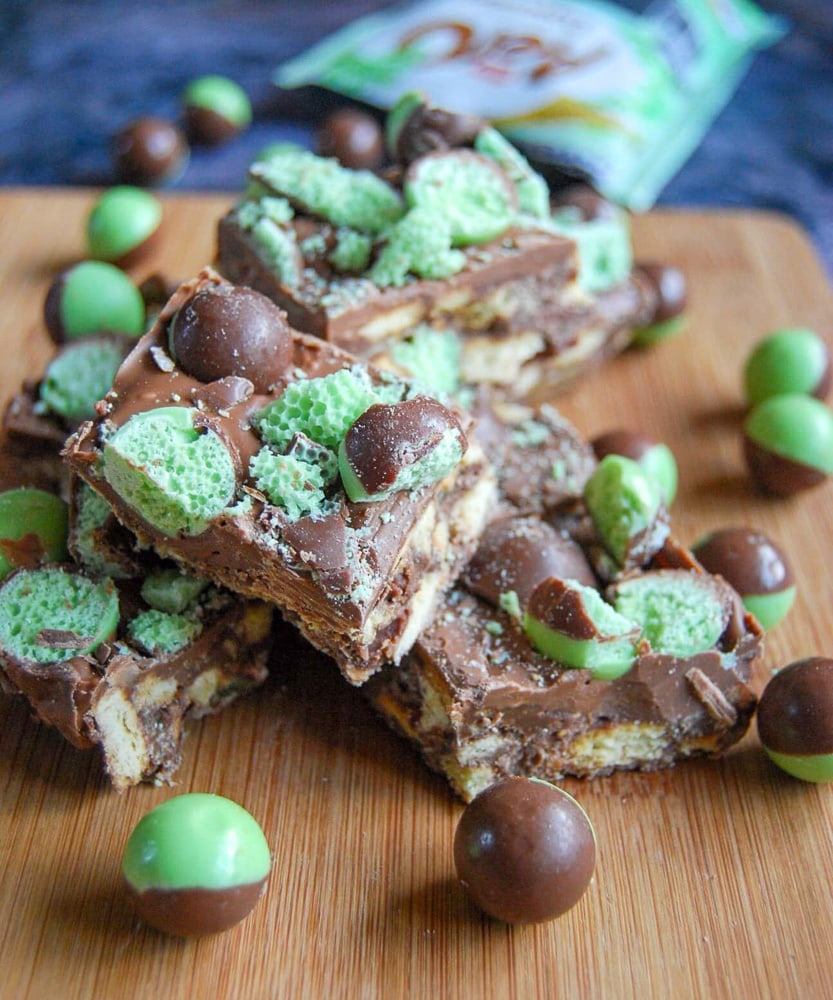 No Bake Mint Aero Traybake Something Sweet Something Savoury