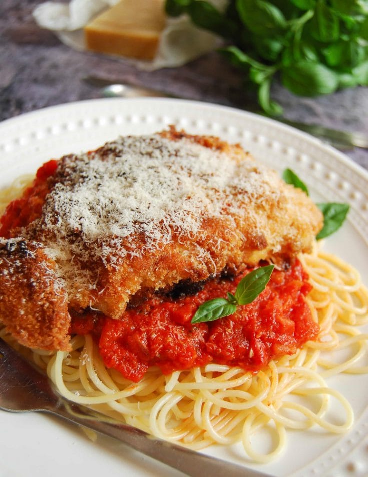 Chicken Milanese with Spaghetti - Something Sweet Something Savoury