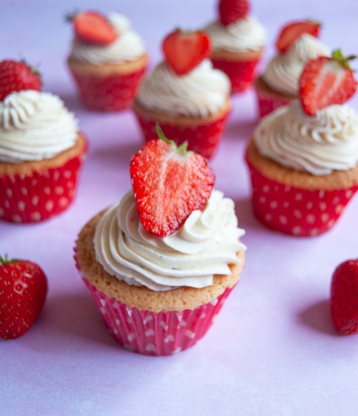 Strawberries and Cream Cupcakes Something Sweet Something Savoury
