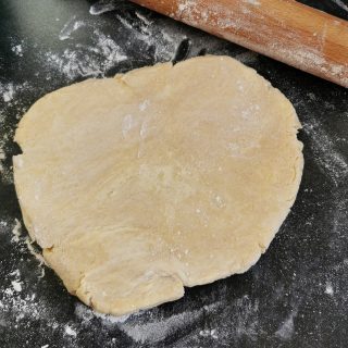 a block of pie crust