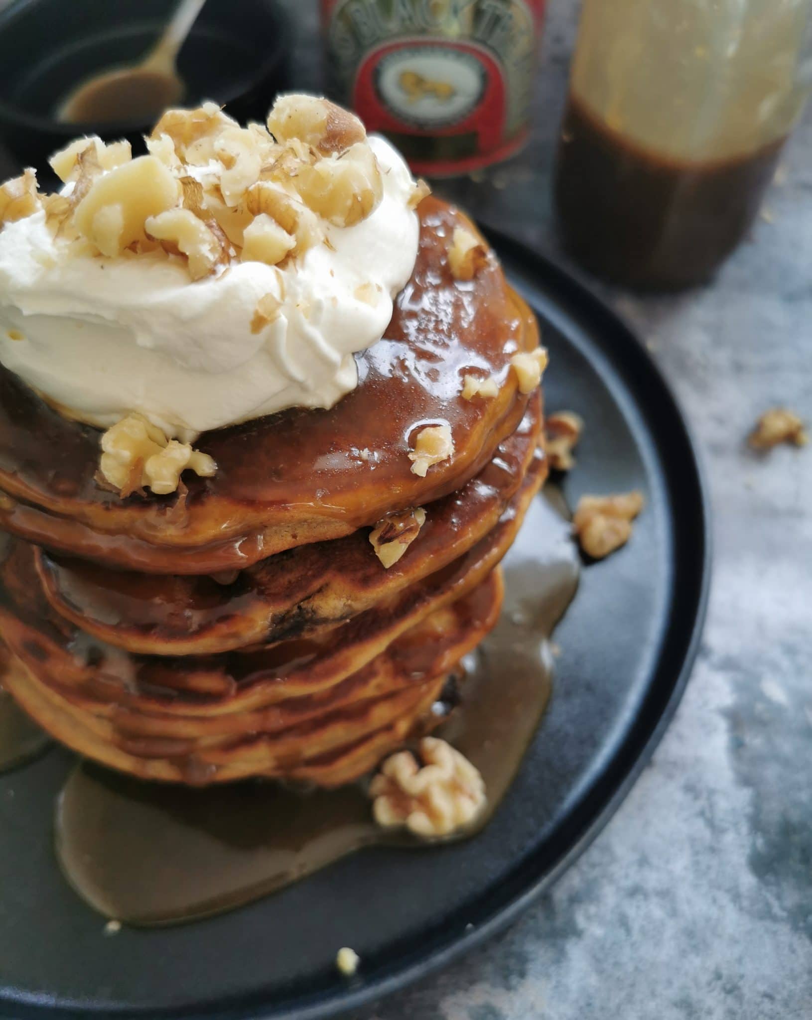 Sticky toffee pudding pancakes Something Sweet Something Savoury