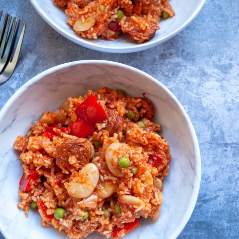 One Pot Chorizo and Pepper Rice