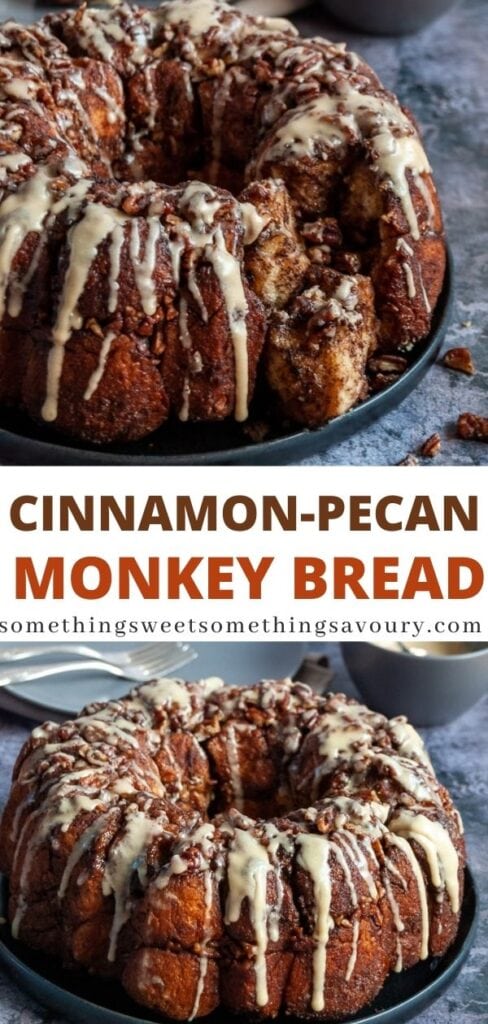 Cinnamon Pecan Monkey Bread - Something Sweet Something Savoury