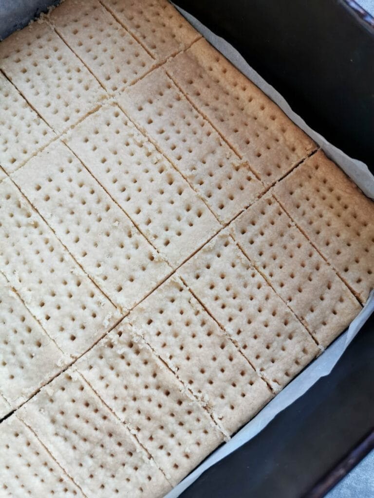 a tray of shortbread fingers