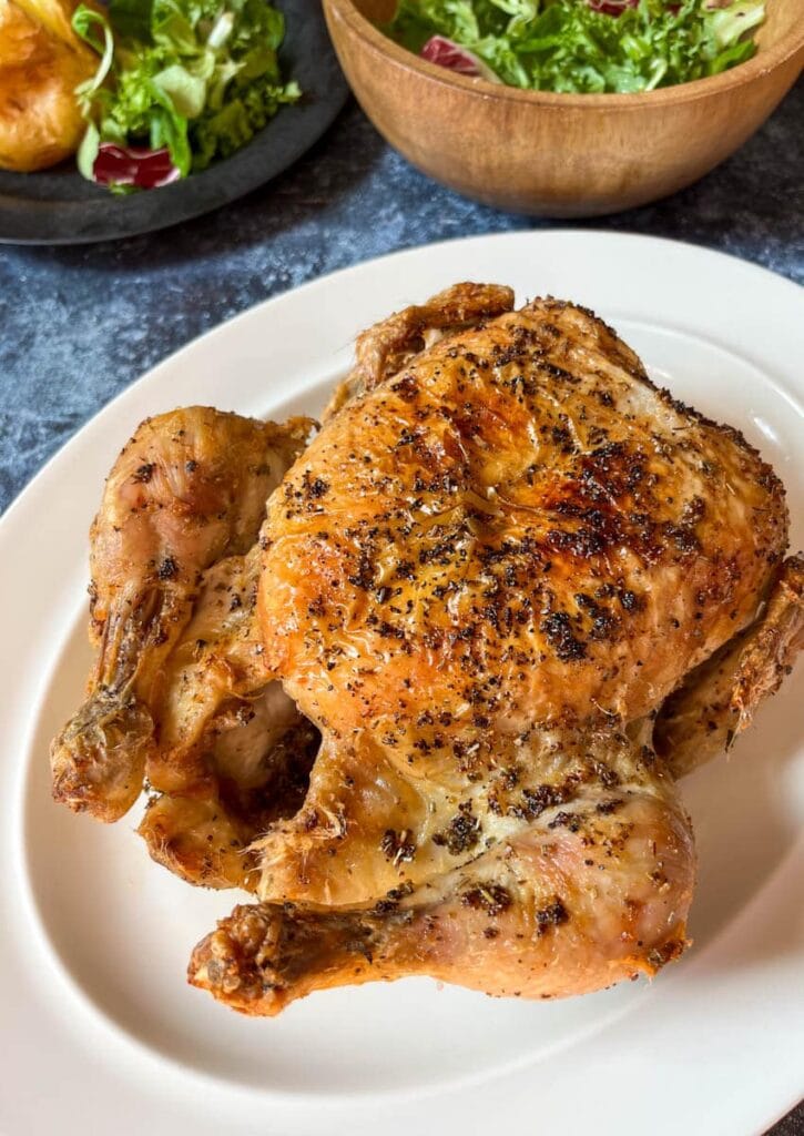 Easy Air Fryer Whole Chicken - Something Sweet Something Savoury