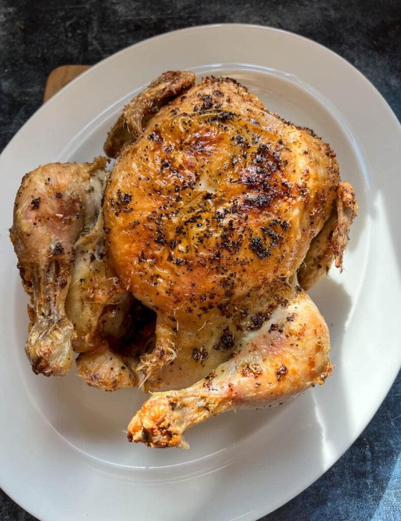Easy Air Fryer Whole Chicken - Something Sweet Something Savoury