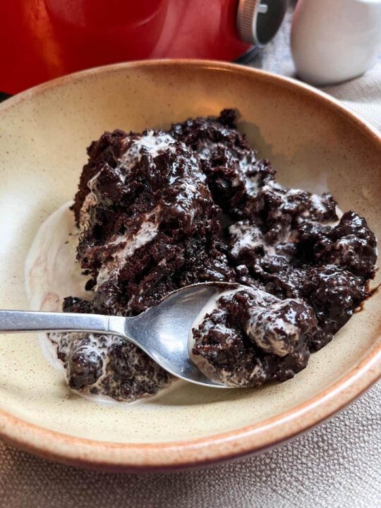 Slow Cooker self saucing chocolate pudding Something Sweet Something