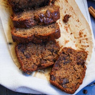 chocolate chunk espresso banana bread