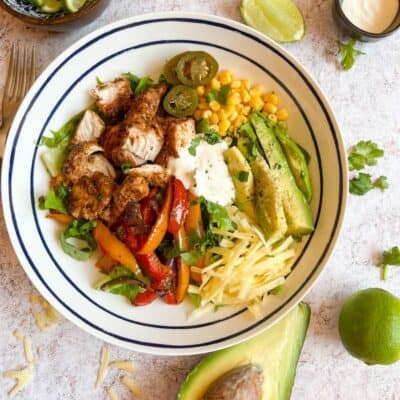 Chicken Fajita Salad Bowl