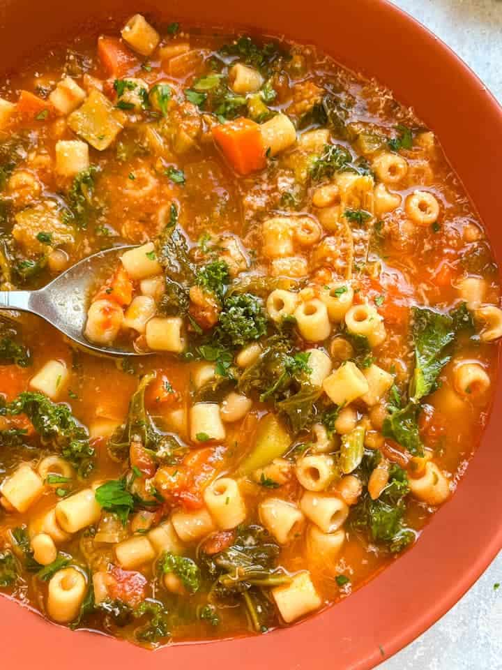 Winter Minestrone Soup - Something Sweet Something Savoury