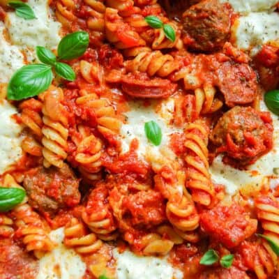 Meatball Pasta Bake