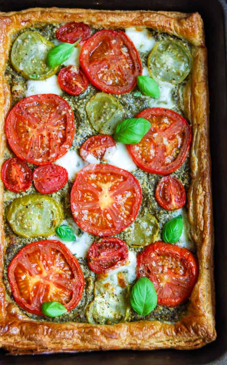 Easy Tomato Pesto Tart With Puff Pastry Something Sweet Something Savoury easy-tomato-pesto-tart-with-puff-pastry-something-sweet-something-savoury
